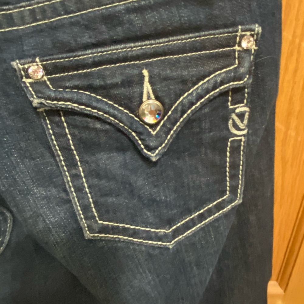 Boot cut rhinestone embellished jeans - Picture 6 of 7